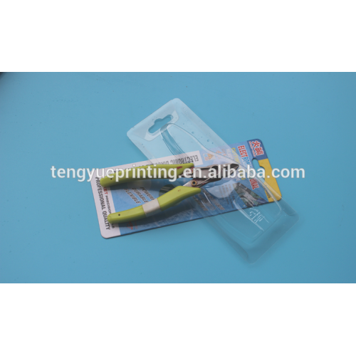 Printed blister paper card packaging